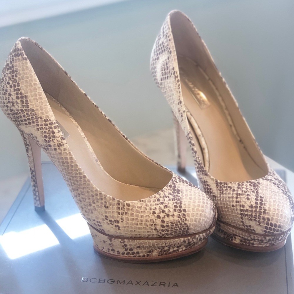 BCBG Snakeskin Heel